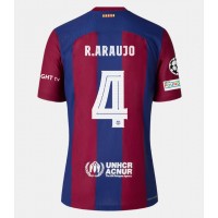 Barcelona Ronald Araujo #4 Replica Home Shirt 2023-24 Short Sleeve